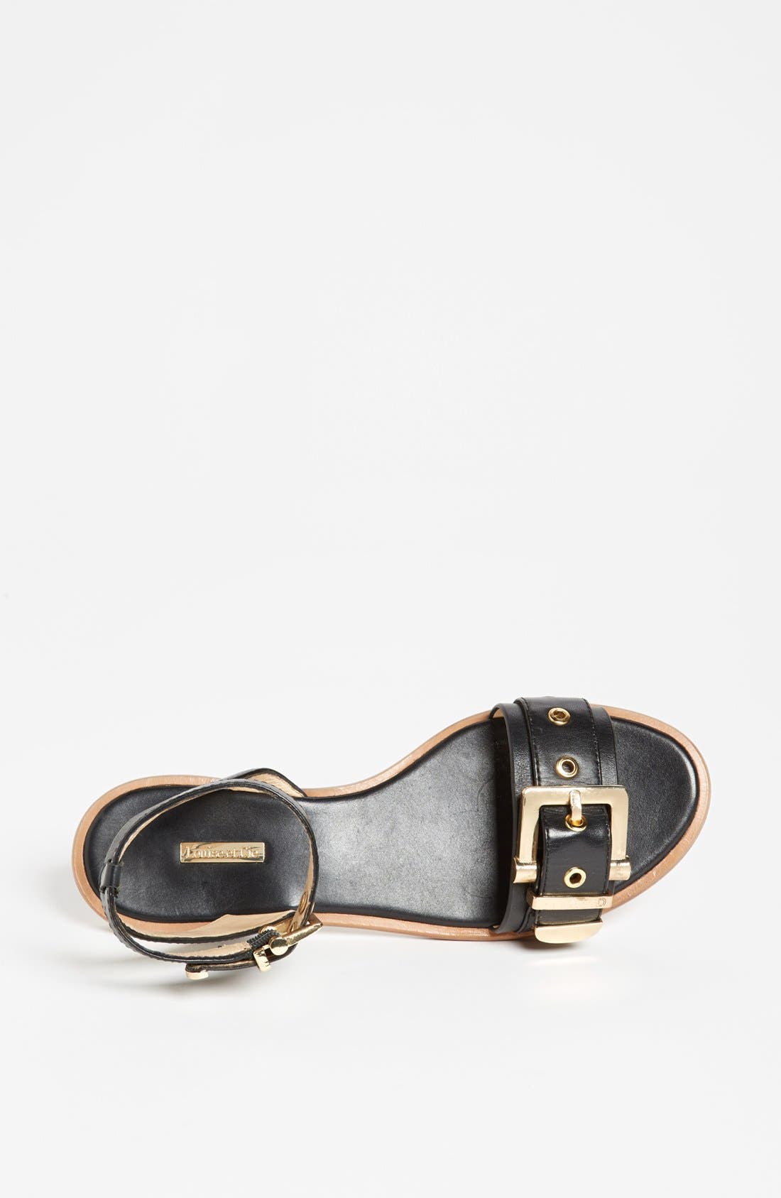 'Carrie' Sandal, Alternate, color, BLACK