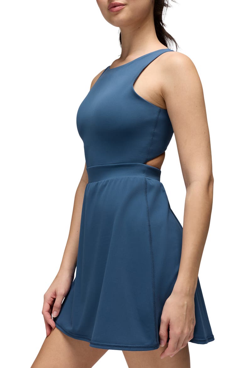 Luxara Balance Sleeveless Fit & Flare Dress, Alternate, color, BLUFF BLUE