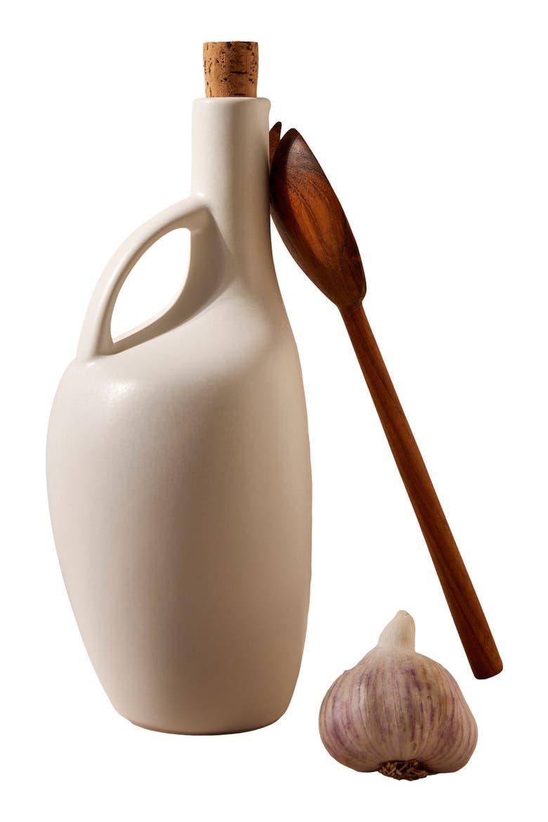 Olive Oil Bottle Canard, Alternate, color, White
