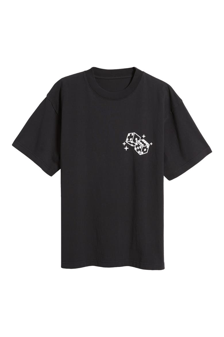Dice Graphic T-Shirt (Nordstrom Exclusive), Alternate, color, BLACK