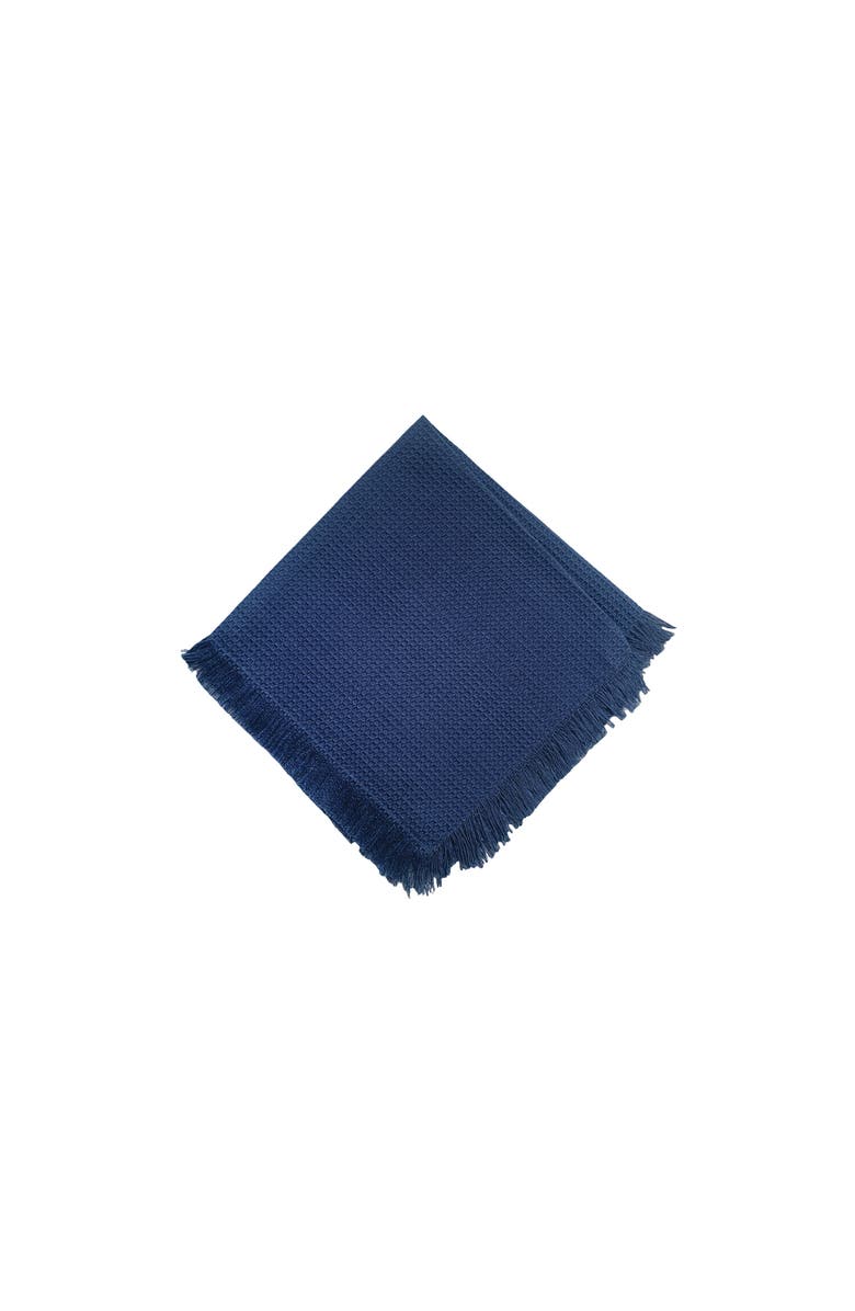 C&F Home Waffle Weave Navy 4th of July Patriotic Cotton Cloth Napkin Set of 6, Main, color, Blue