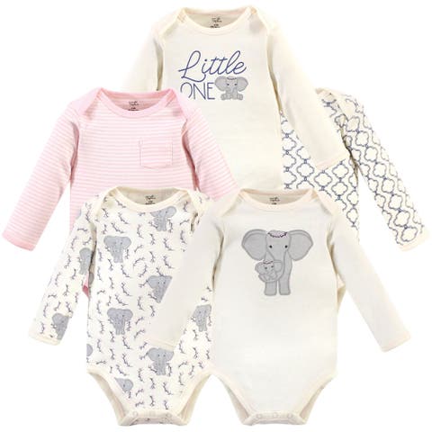 Little Soft Organic Cotton Long-Sleeve One-Piece Essentials