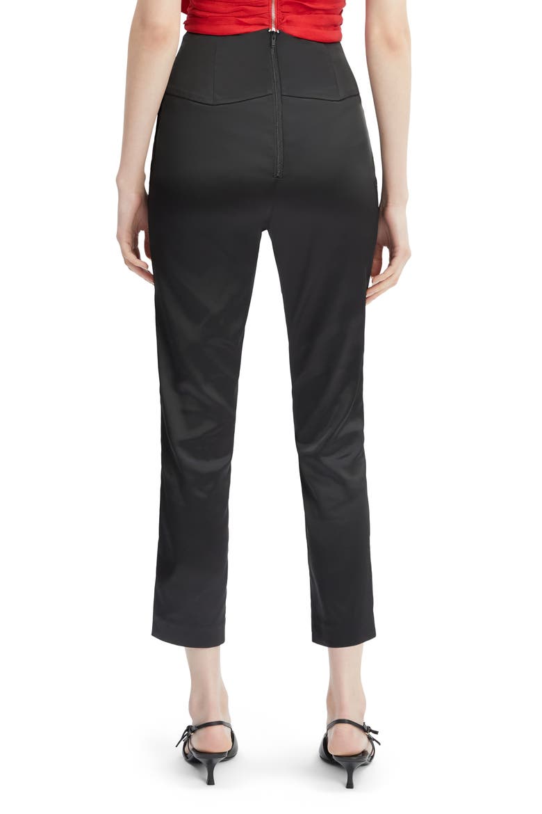 Satin Corset Pants, Alternate, color, BLACK