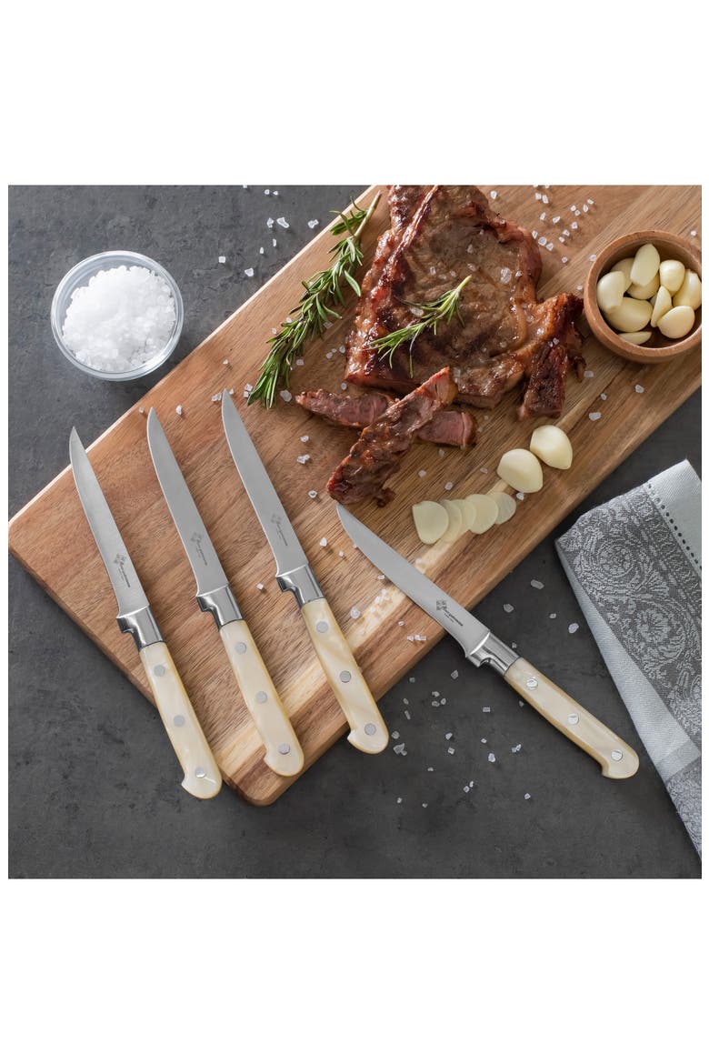 Prince Gastronome 4-Piece Steak Knife Set, Alternate, color, CHAMPAGNE