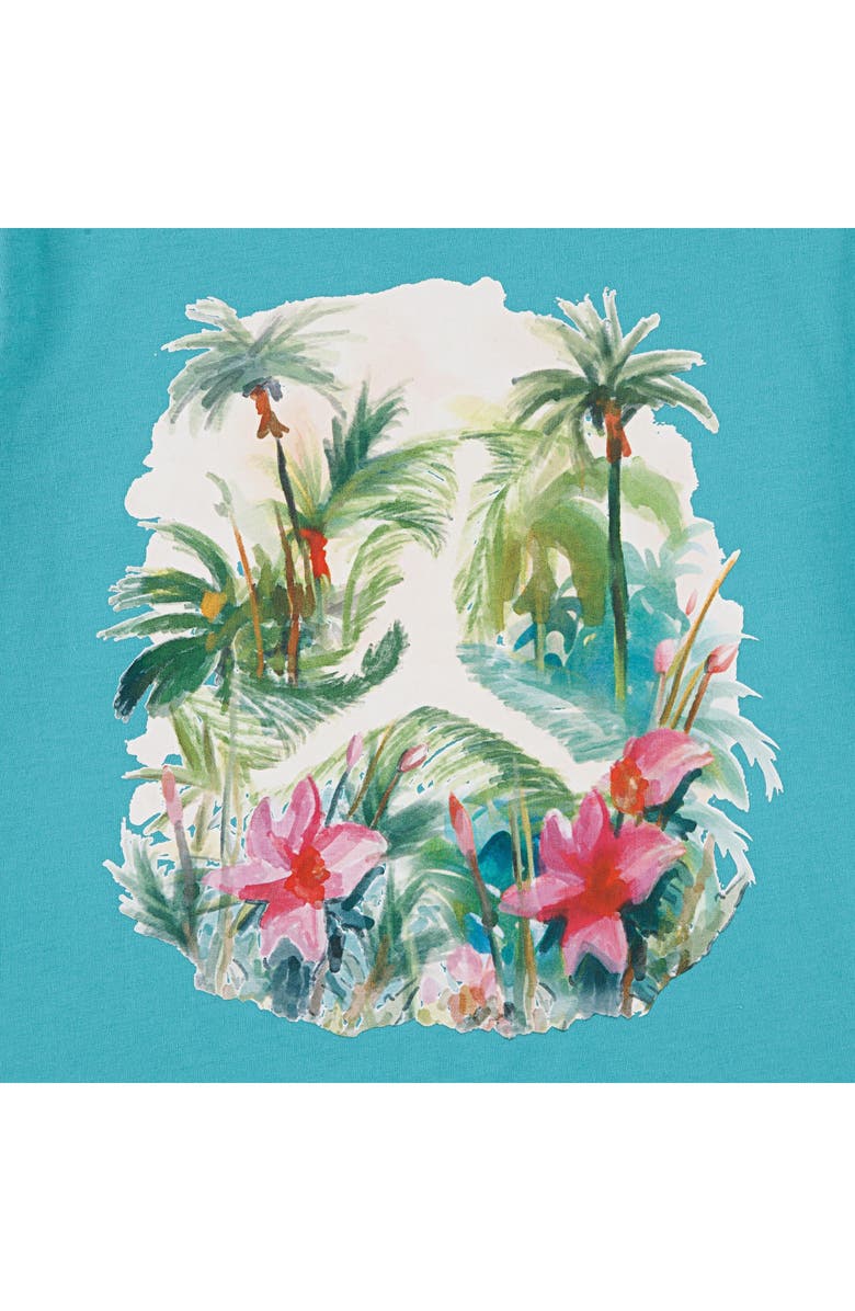 Jordan Kids' Poolside Floral Jumpman Graphic T-Shirt, Alternate, color, Washed Teal