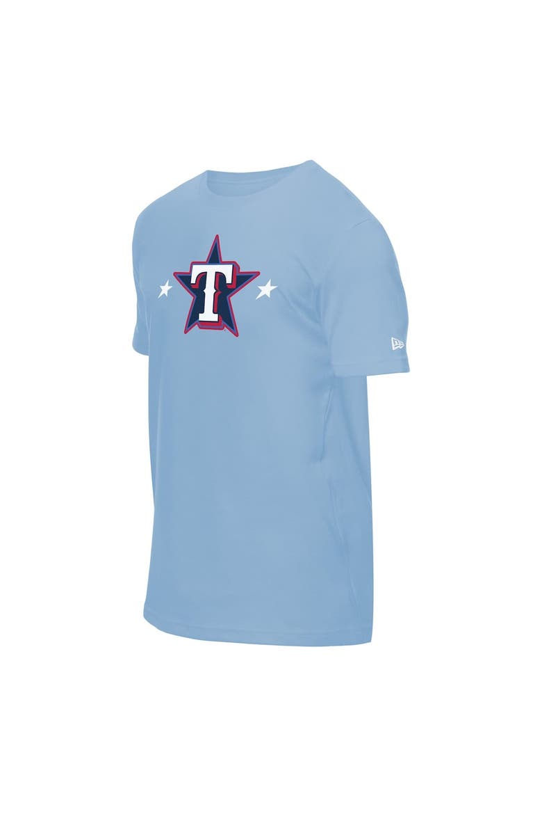 Men's New Era Light Blue Texas Rangers 2025 MLB All-Star Game Workout T-Shirt, Alternate, color, Light Blue