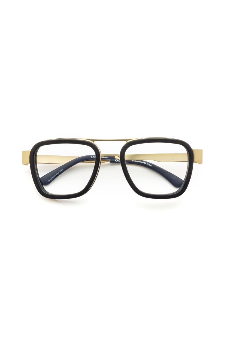 Bandit | Reading Glasses, Main, color, Matte Gold - Matte Black