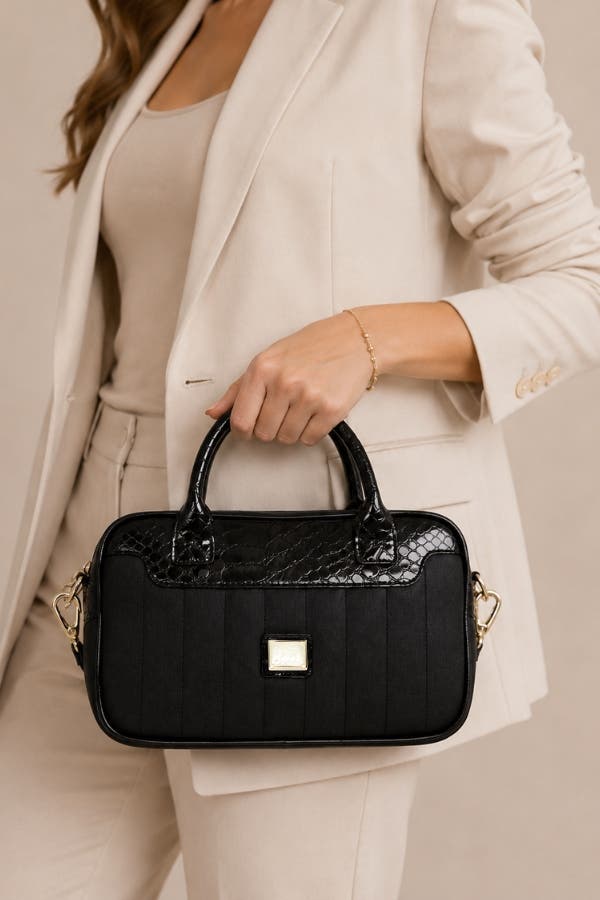 Grace 589 Handbag, Alternate, color, Black