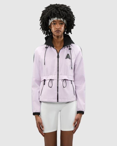 Women's Enneth Hooded Windbreaker with Adjustable waist