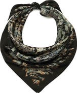 AllSaints Canter Script Square Scarf