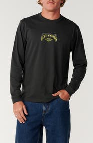 Rip Curl Shredding Long Sleeve Cotton Graphic T-Shirt