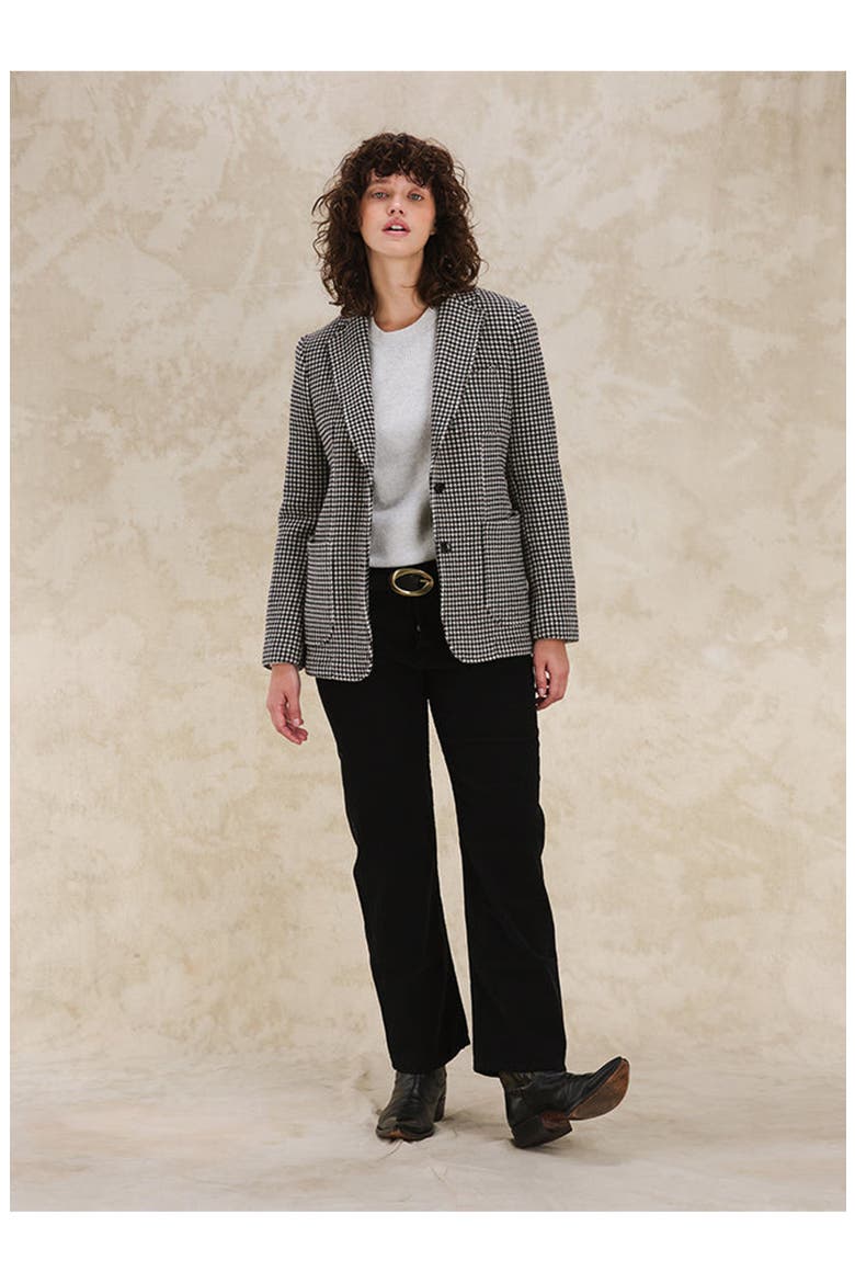 Benjamin Classic Flannel Houndstooth Jacket, Alternate, color, MIX