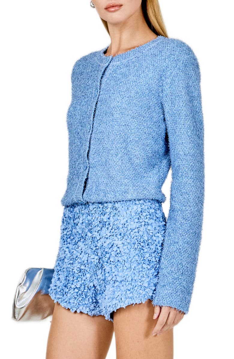 Endless Rose Button Front Cardigan, Alternate, color, Blue