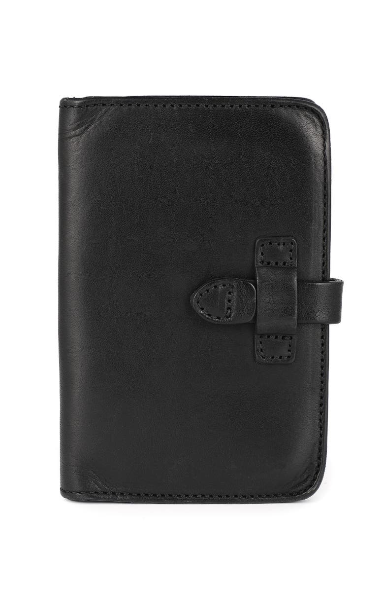 OLD TREND Leeds Genuine Leather Bifold Passport Holder, Main, color, Black