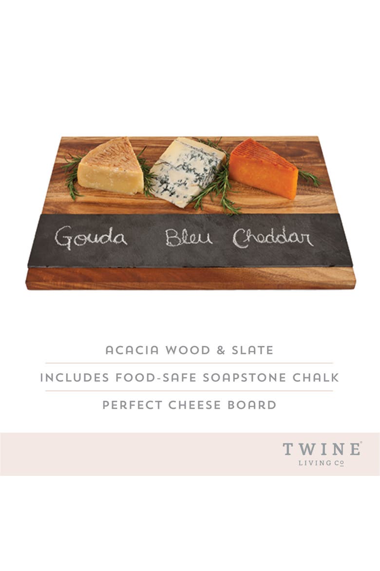 Wood & Slate Cheese Board, Alternate, color, Wood