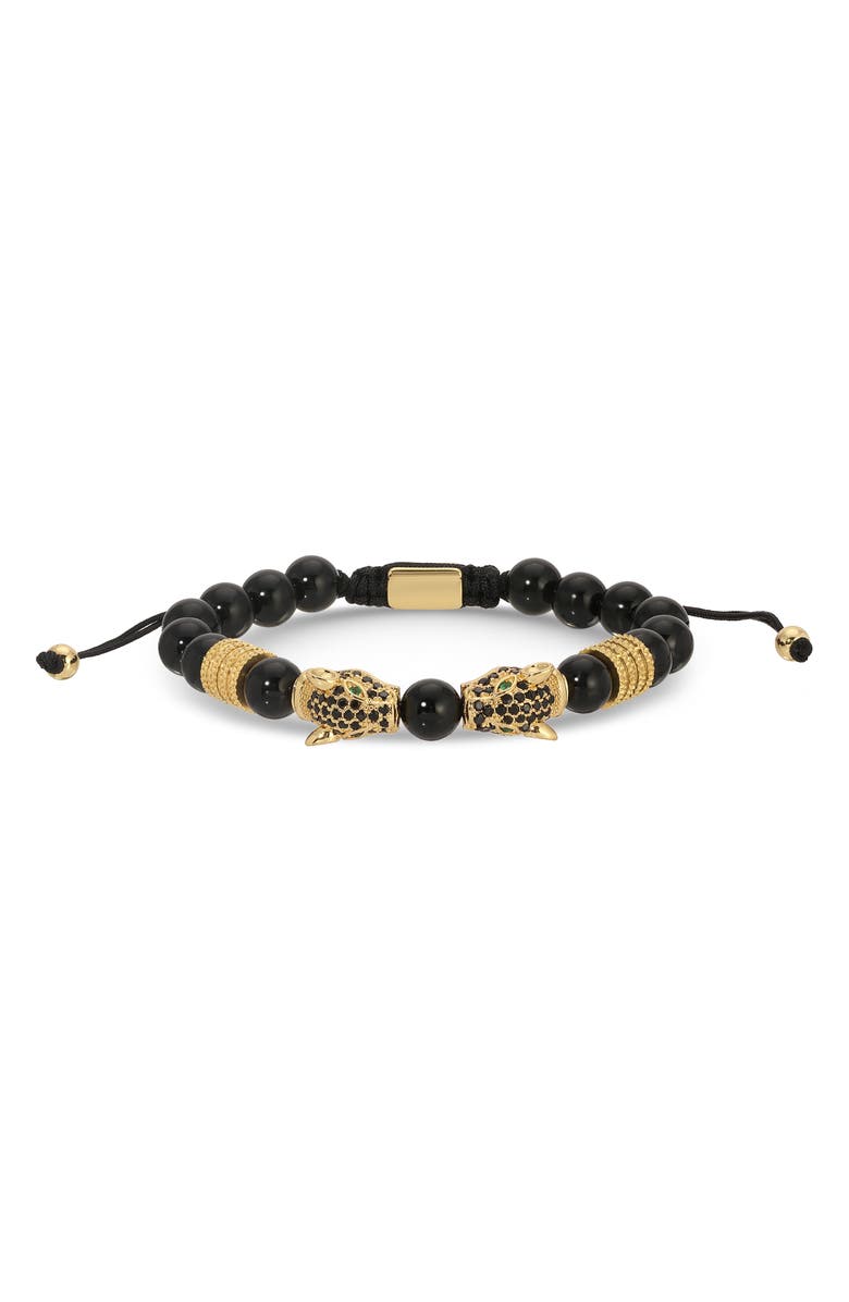 EYE CANDY LOS ANGELES Men's Set of 3 Mickey Beaded Bracelets, Alternate, color, Gold