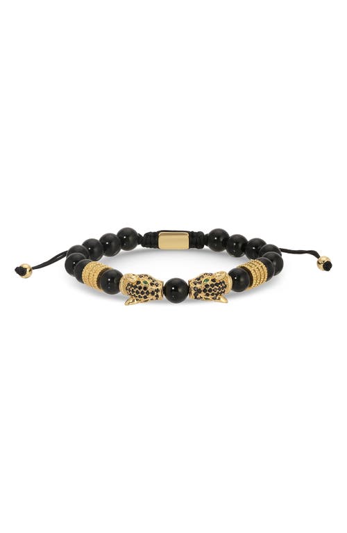 Eye Candy Los Angeles Set Of 3 Mickey Beaded Bracelets In Gold