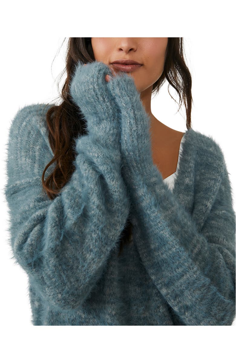 Free People Serendipity V-Neck Sweater, Alternate, color, 