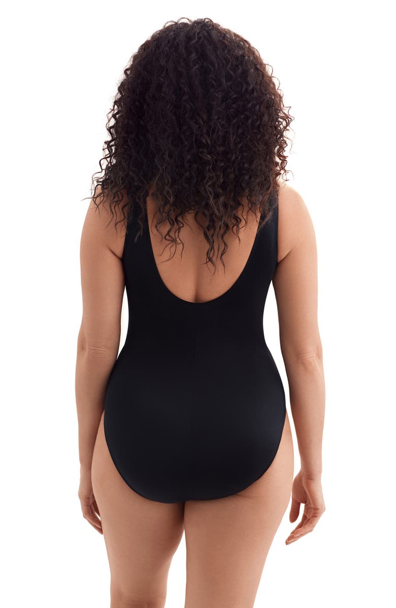 Longitude Fan Tank Long Torso Modern Leg One-Piece Swimsuit, Alternate, color,