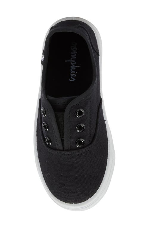 Oomphies Kids' Robin Slip-on Sneaker In Black