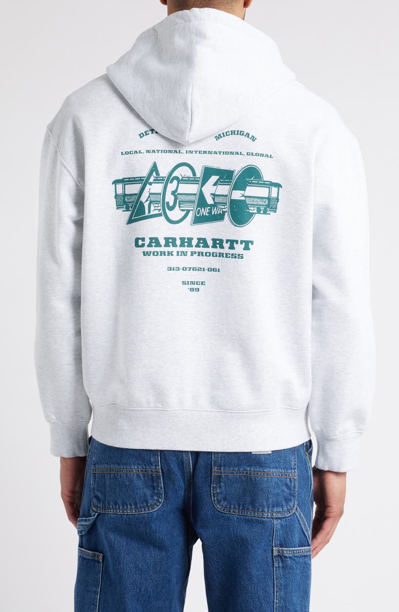 Carhartt Work In Progress Runaway Zip-Up Hoodie, Alternate, color, 
