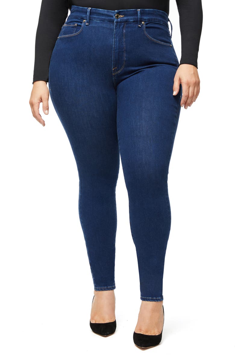 Good American Good Legs High Waist Ankle Skinny Jeans, Alternate, color,