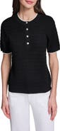 KARL LAGERFELD PARIS Short Sleeve Sweater