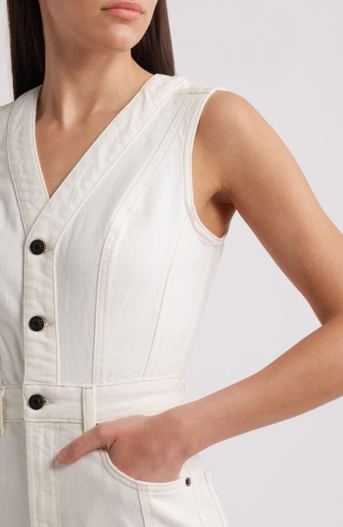 Rails Westwood Sleeveless Denim Slim Midi Dress In Vintage Ecru