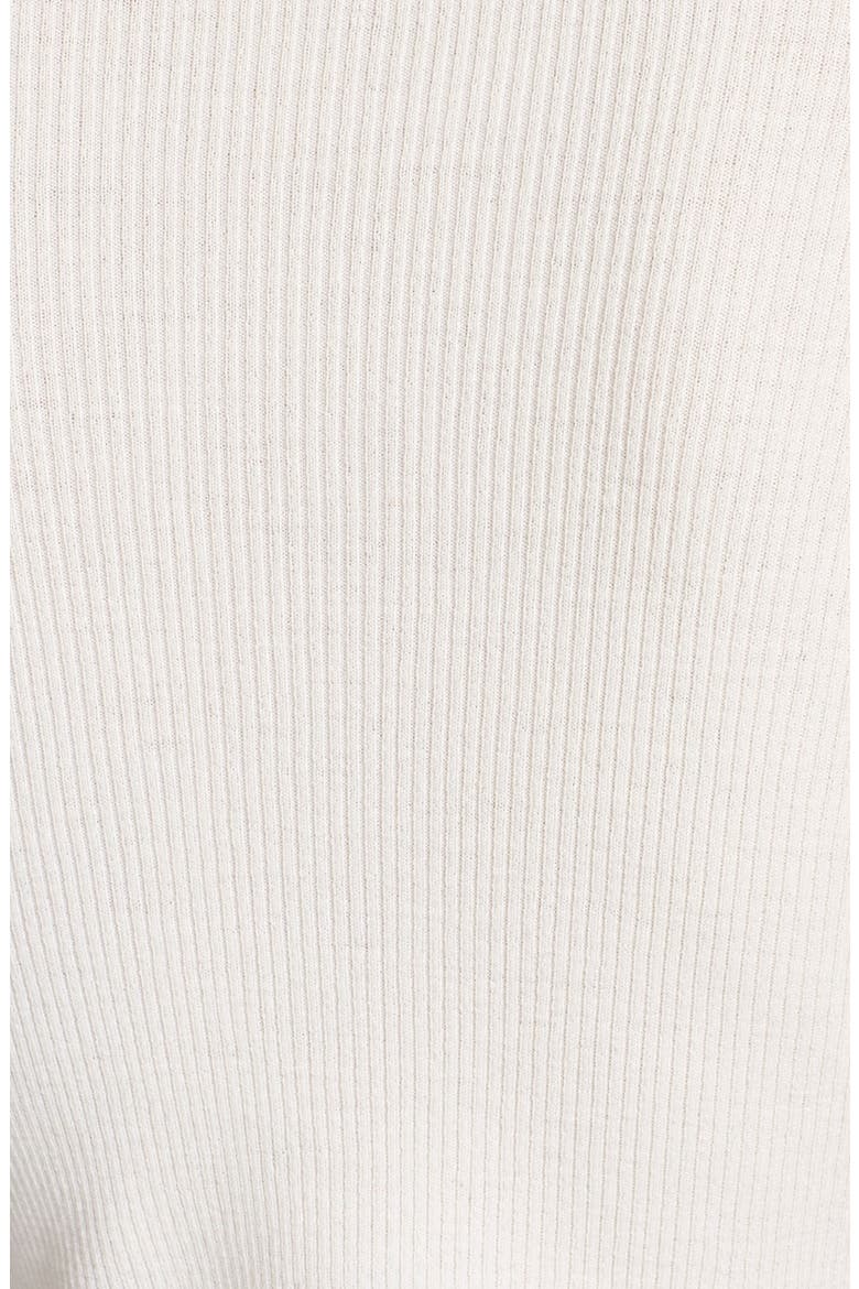 'Milo' Crop Turtleneck Sweater, Alternate, color, WHITE