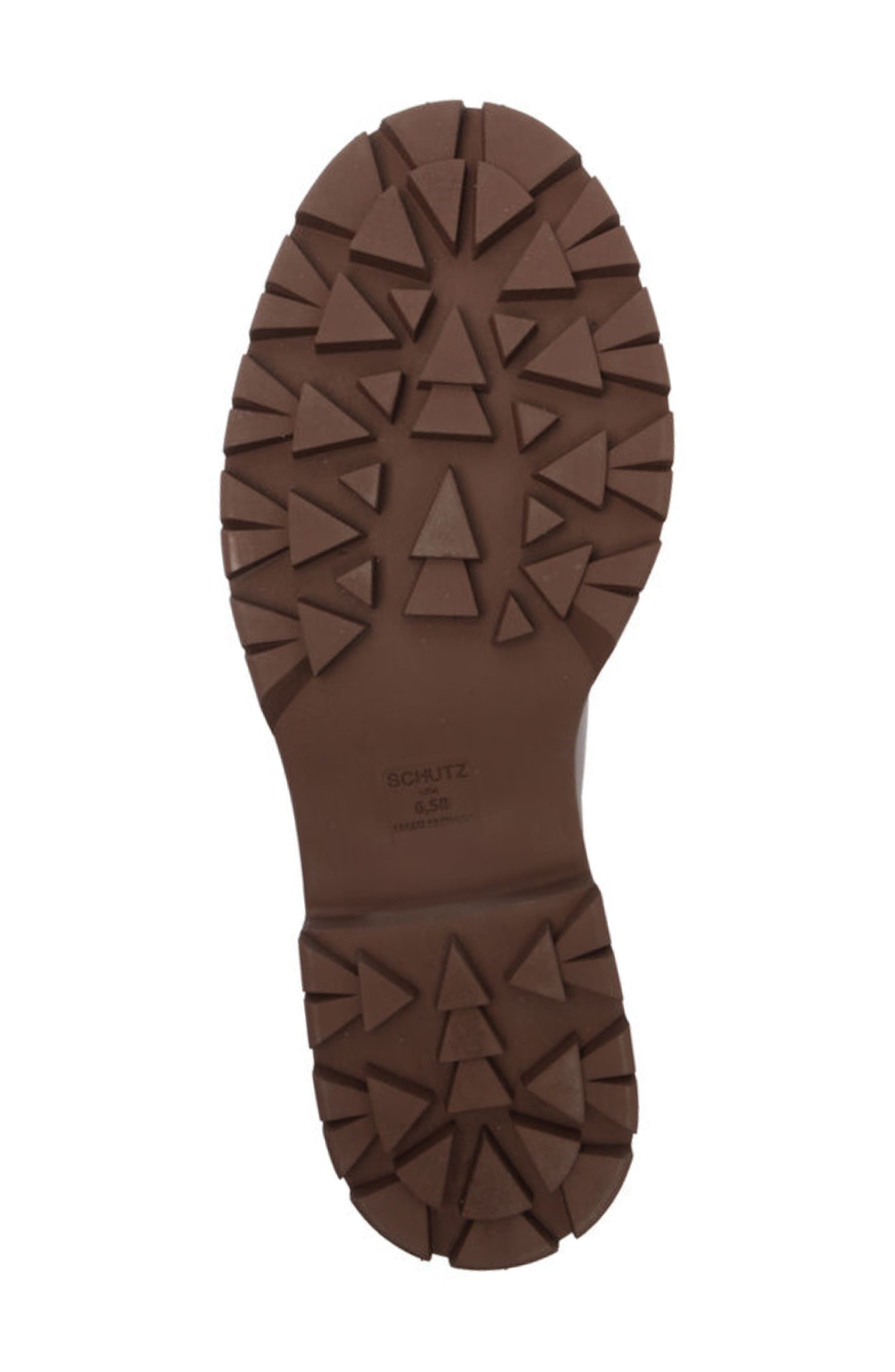 Schutz Farrah Moto Boot, Alternate, color, Root Brown