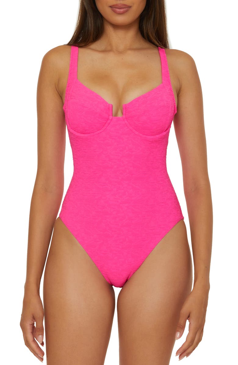 Trina Turk Indio Underwire One-Piece Swimsuit, Main, color,