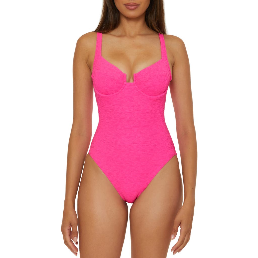 Trina Turk Indio Underwire One-piece Swimsuit In Love All Pink