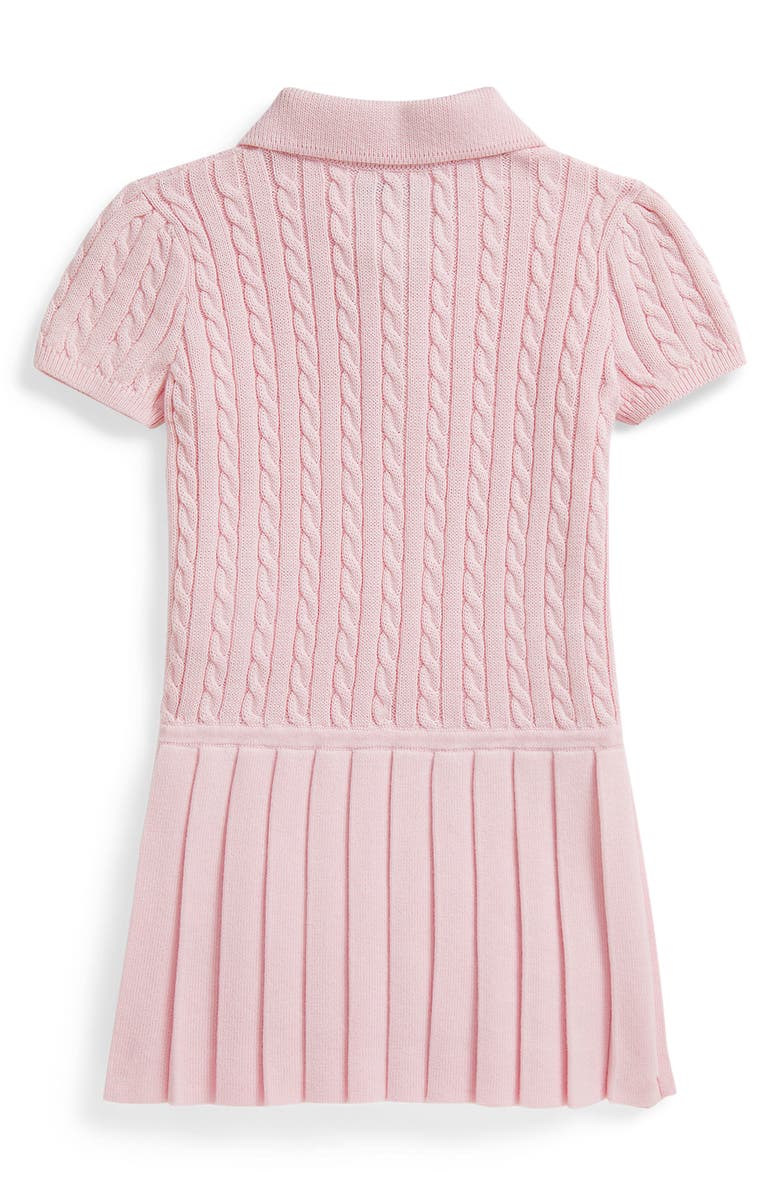 Ralph Lauren Cable Sweater Dress, Alternate, color, Hint Of Pink