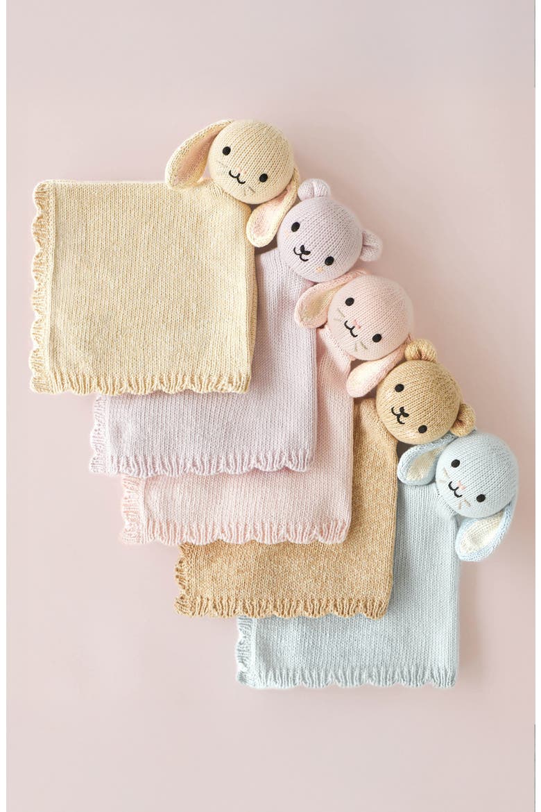 Baby Bear Lovey & Soother Blanket, Alternate, color, BLUE