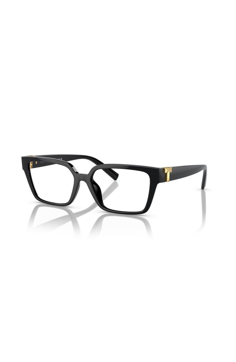 Tiffany & Co. 53mm Rectangle optical glasses, Main, color, Black