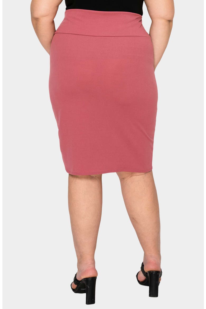 Molly Pencil Skirt, Alternate, color, MARSALA