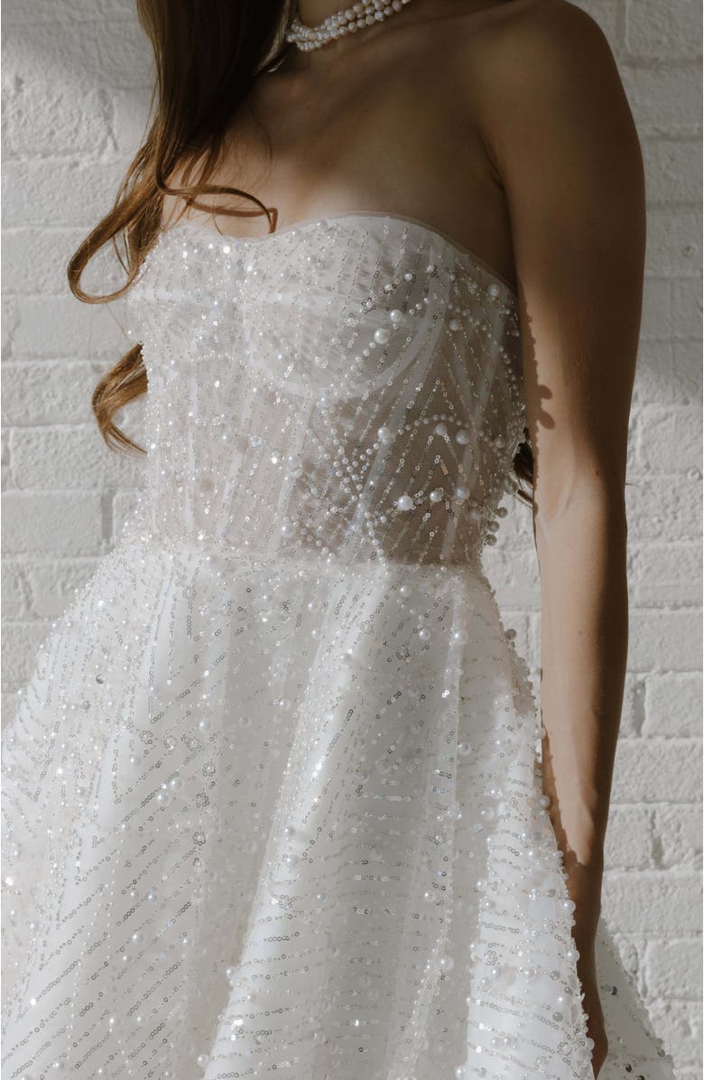 Untamed Petals Siena Mini Dress, Alternate, color, Ivory