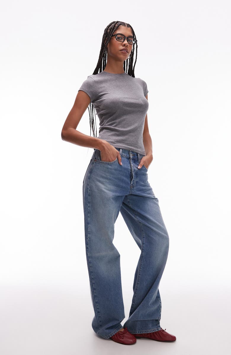 Topshop Everyday Cotton Blend T-Shirt, Alternate, color, 