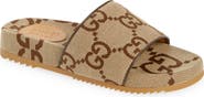 Gucci Maxi GG Supreme Canvas Slide Sandal