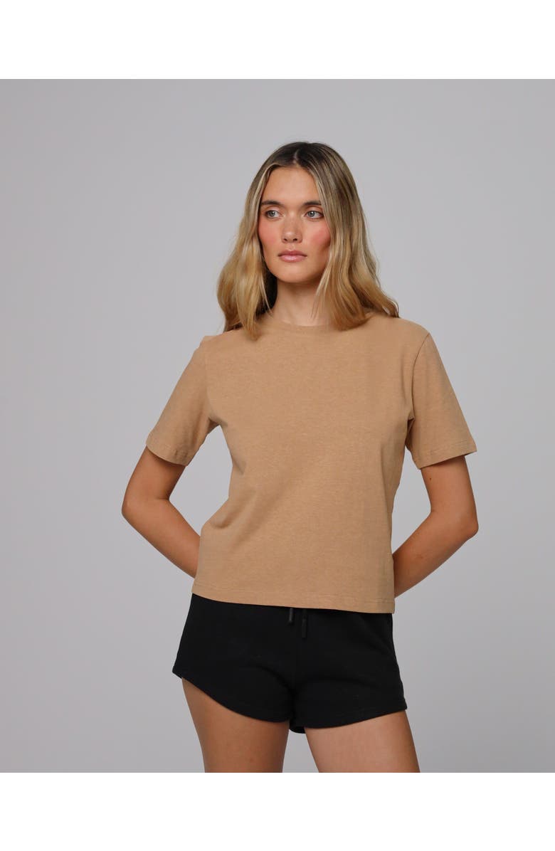 JUANA Hemp Essentials Short Sleeve Tee, Alternate, color, Fawn