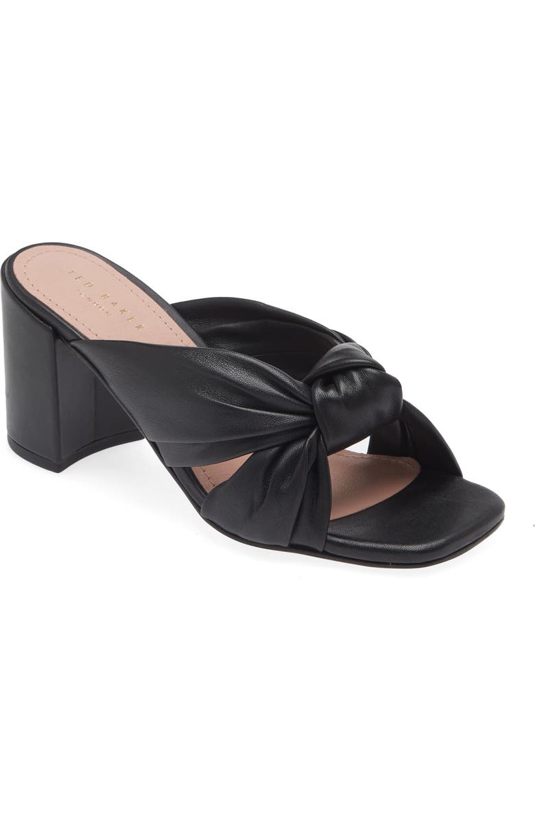 Ted Baker London Shennly Knotted Block Heel Slide Sandal, Main, color,