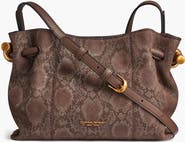 Donna Karan New York Cashmere Python Suede Crossbody