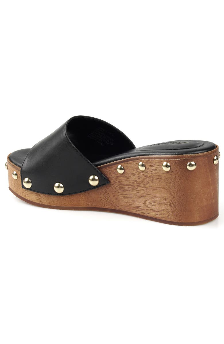 Candie's Jewell Platform Wedge Slide Sandal, Alternate, color, Black Leather