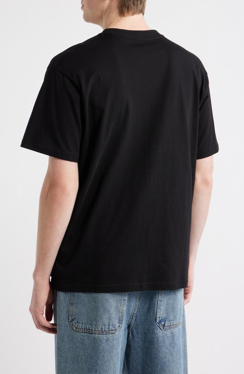 Rip Curl Rip Script Icon Organic Cotton Graphic T-Shirt, Alternate, color, Black