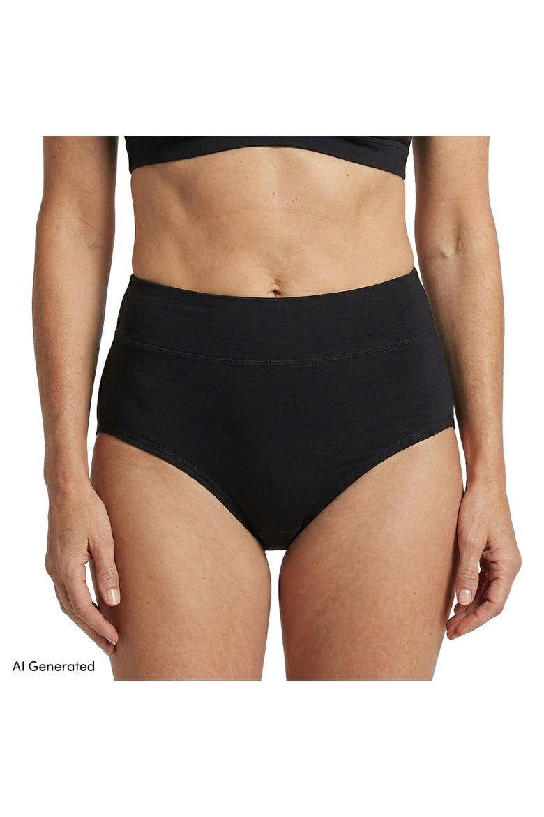 High Rise Full Coverage Brief Soft Essential Everyday 3 Pack Panties, Alternate, color, Clay/Blush/Blk