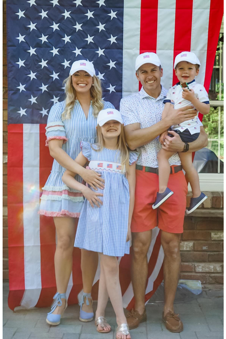 Adult American Flag Baseball Hat, Alternate, color, White