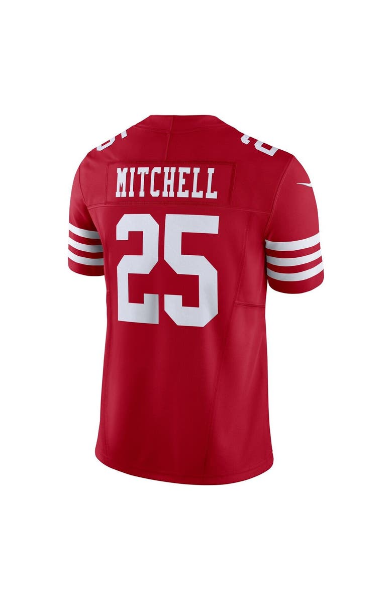 Nike Men's Nike Elijah Mitchell Scarlet San Francisco 49ers Vapor F.U.S.E. Limited Jersey, Alternate, color, 