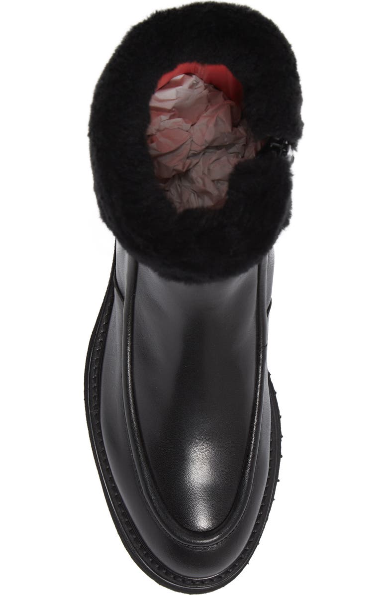 Pas de Rouge Ada Genuine Shearling Cuff Boot, Alternate, color,