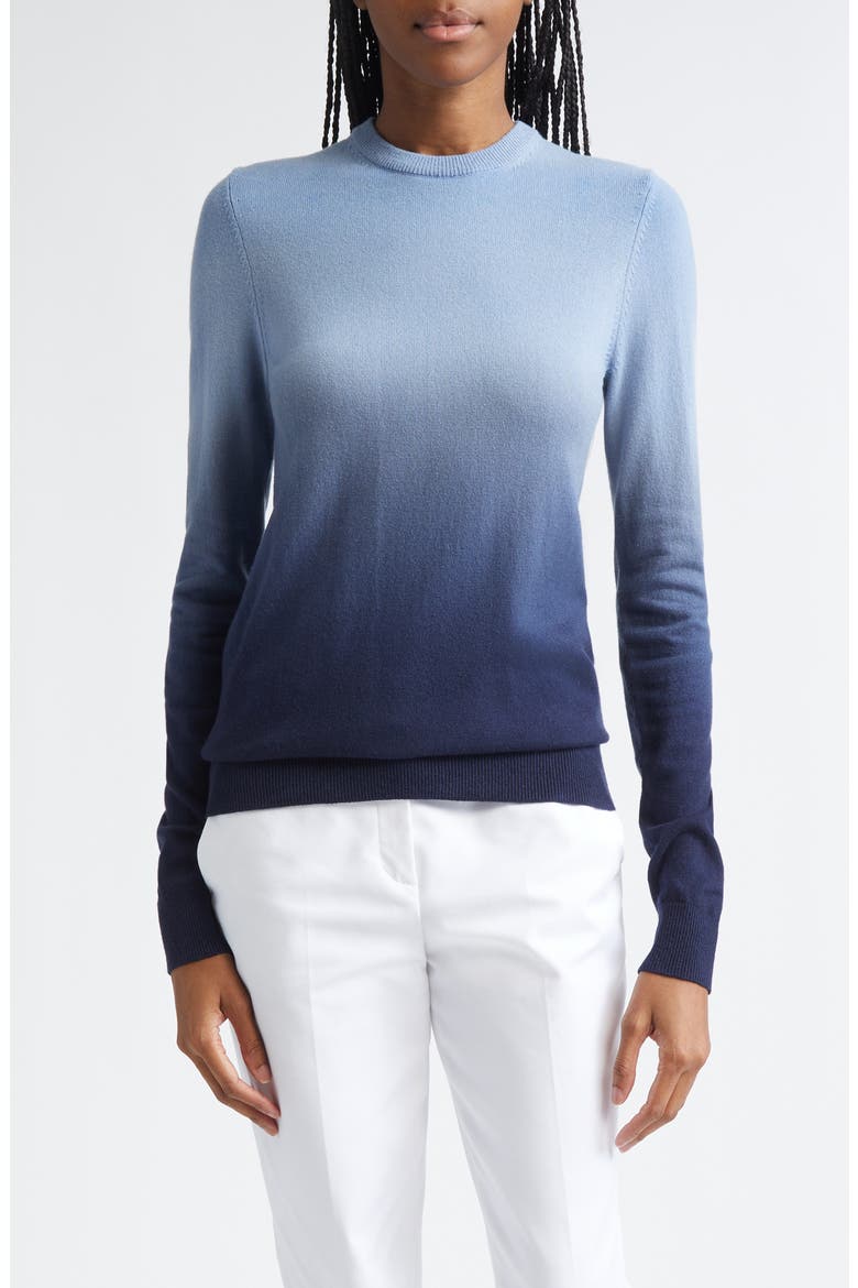 Ombré Cashmere Sweater, Main, color, LAKE MULTI