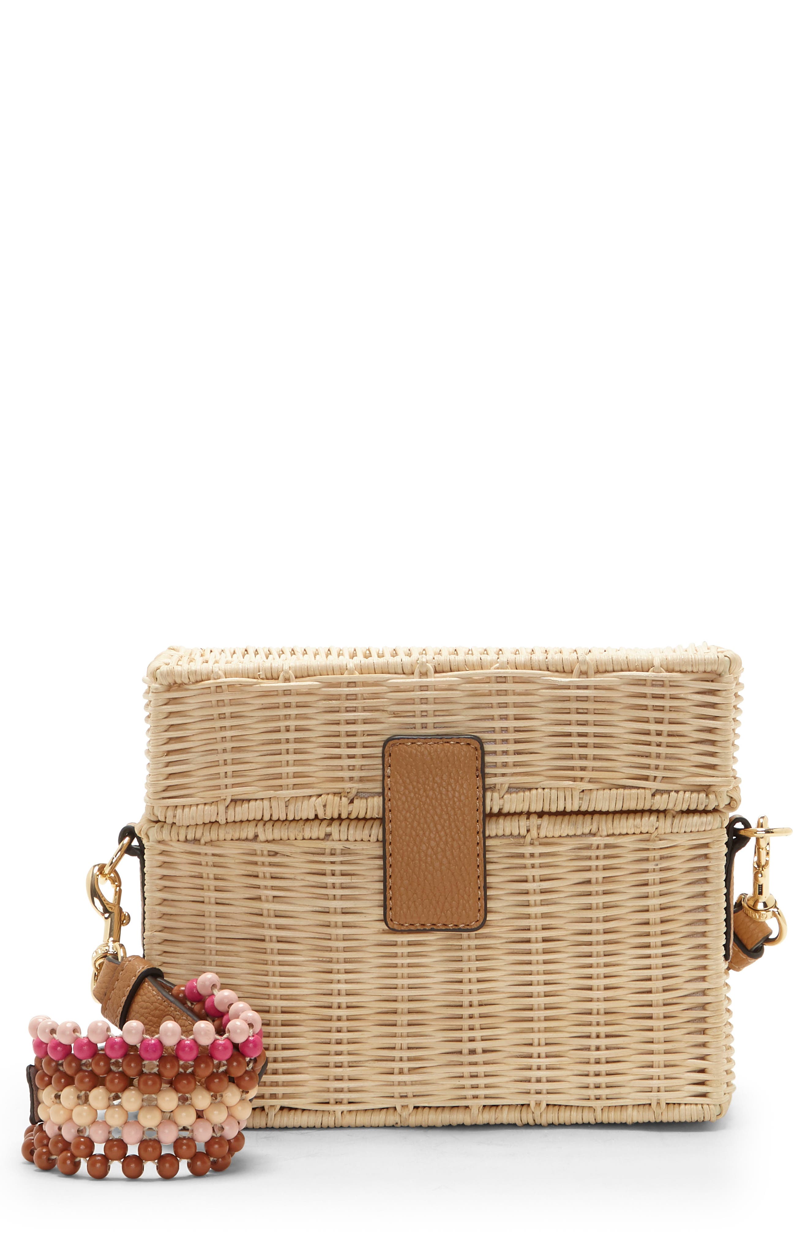 Vince Camuto Hale Wicker Crossbody Bag, Main, color, 